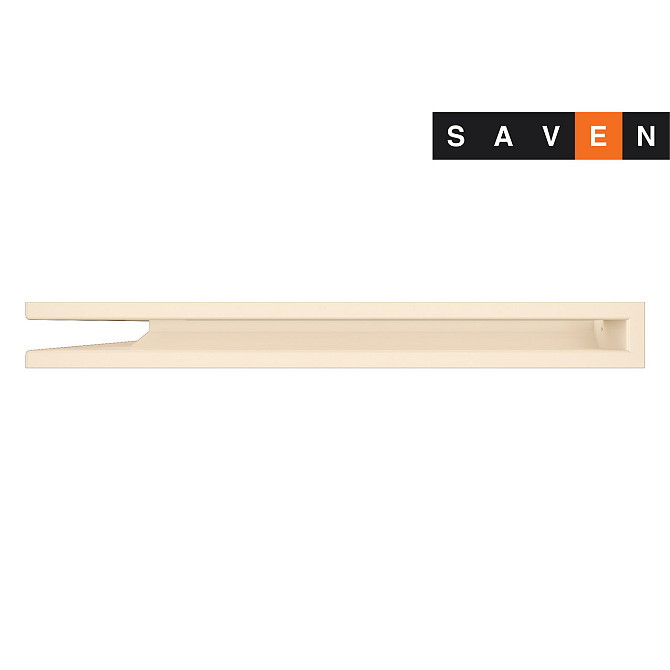 Вентиляційна решітка для каміна кутова ліва SAVEN Loft Angle 60х600х800 кремова Львів - фото 2