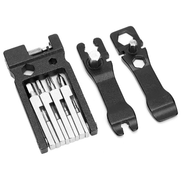 Набір інструментів мультитул велосипедний з бортовими лопатками та вичавкою ланцюга 20 в 1 Бровари - фото 5