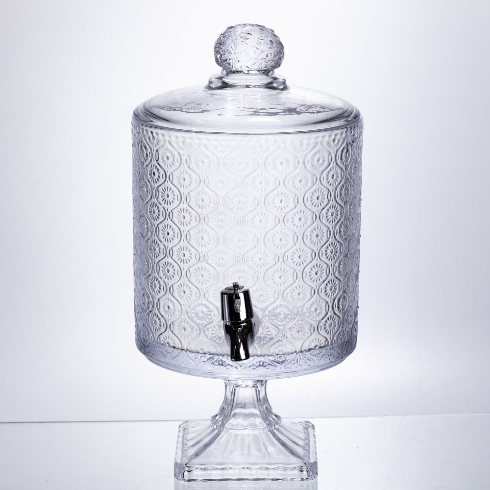 Лимонадниця Lace 4.5л з краном HP-19-287 лимонадник для напоїв диспенсер прозорий глек Коломыя - изображение 2