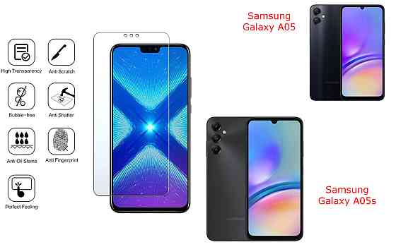 Защитное стекло NeoGlass для Samsung Galaxy A05, Galaxy A05s – ультрапрозрачное и устойчивое Киев