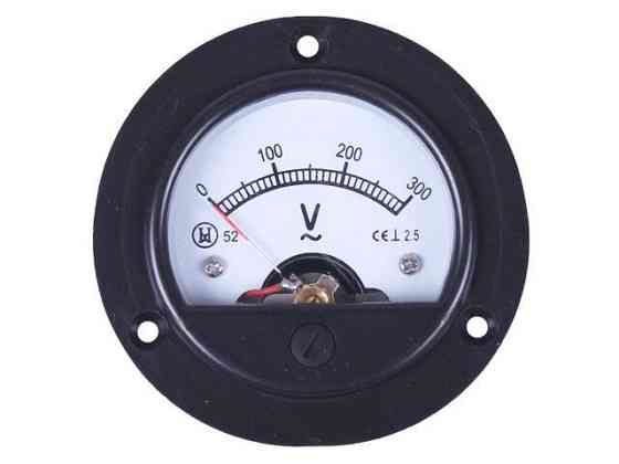 Вольтметр 300V круглий  на генератор Мукачево