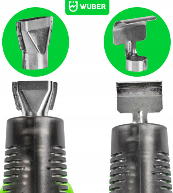 Фен будівельний Wuber портативний 350Вт 350°C з регулюванням температури (Польща) Київ - фото 2