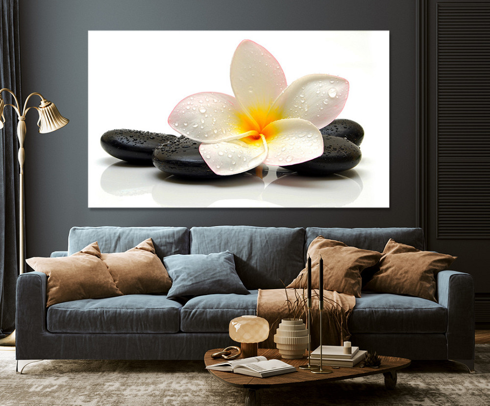 Картина холст в гостиную / спальню Спа-камені з франжіпані    MLP_104 80х160см Киев - изображение 3