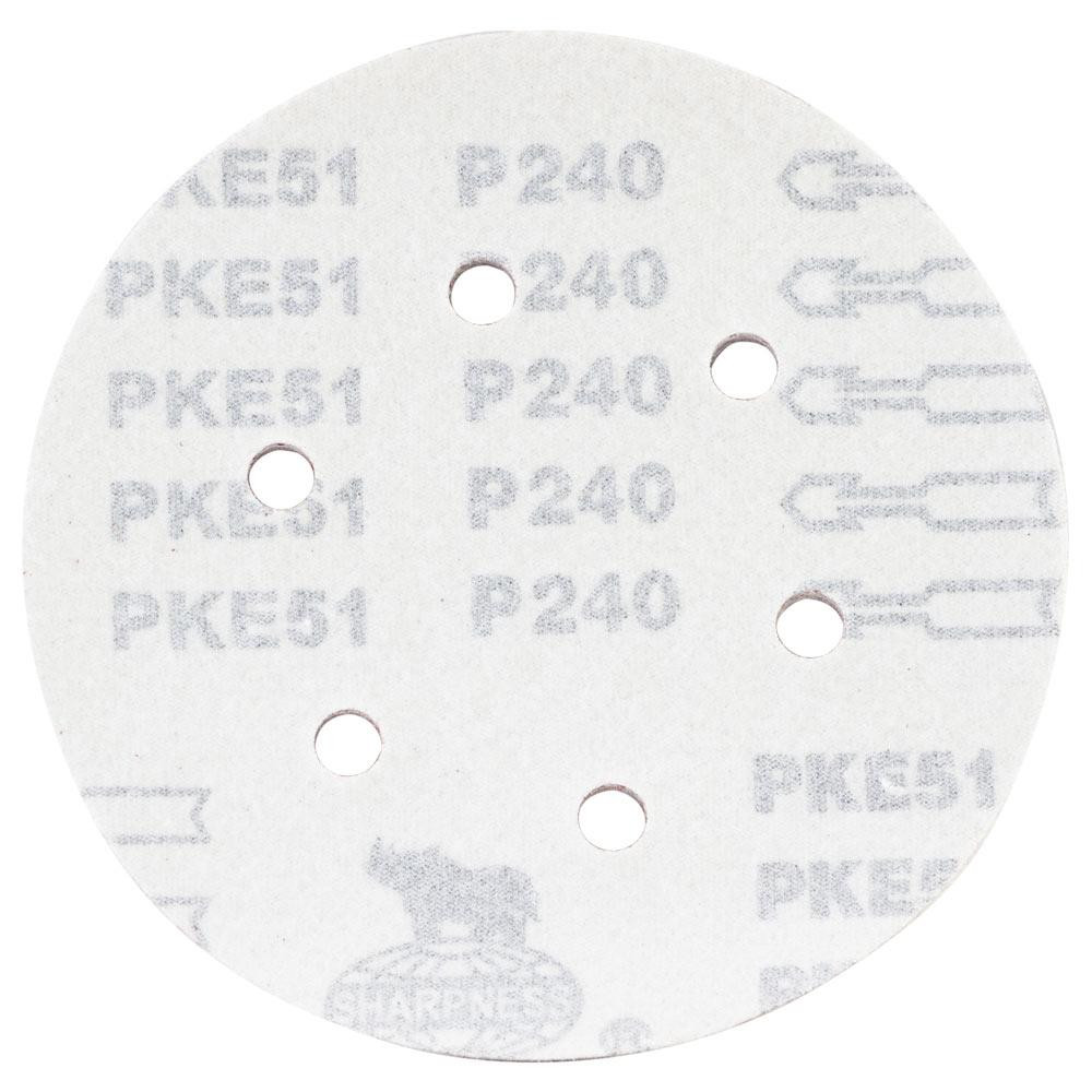 Шліфувальний круг 6 отворів Ø150 мм P240 (10 шт.) SIGMA (9122311) Київ - фото 2