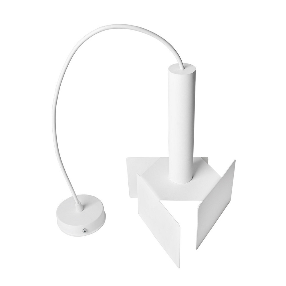 Світильник підвісний MSK Electric Turin у стилі лофт під лампу Е27 NL 2030 WH білий Київ - фото 2