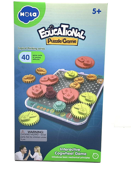 Гра логічна Hola Toys шестерні 40 карток із завданнями (E7985) Чернігів - фото 2