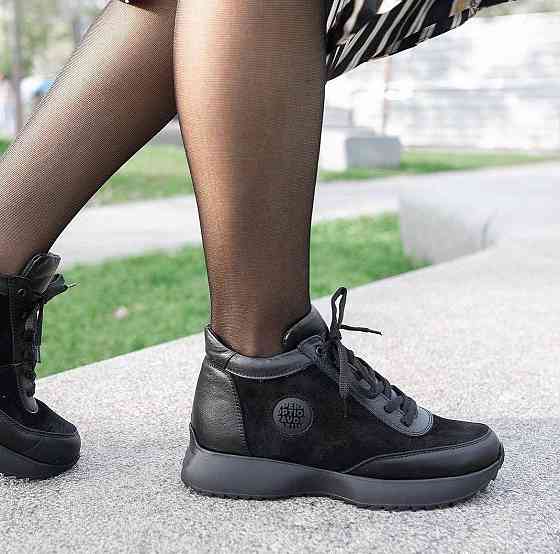 Masis Кроссовки женские MASIS черные кожа+замша зима 40р.41р. (5299) Коломия