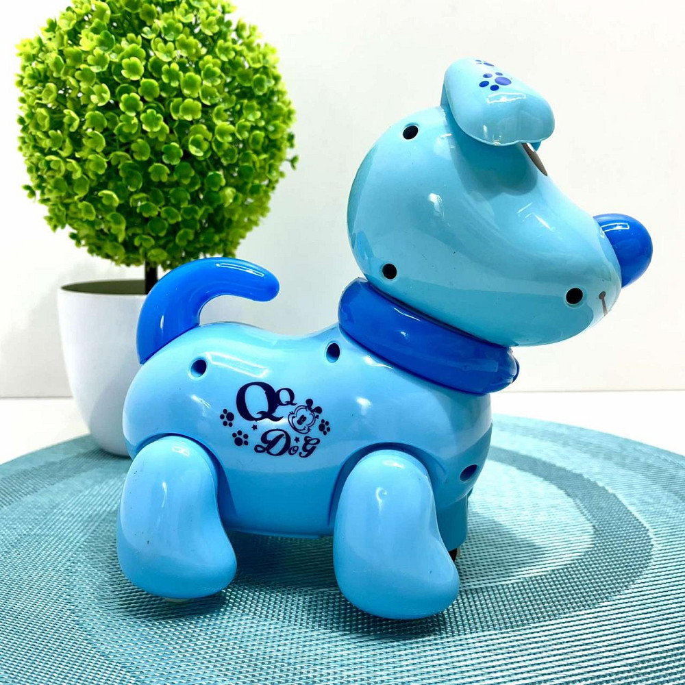 Собачка інтерактивна Limo Toy їздить світиться махає головою та хвостом Блакитна (EM 070 A) Чернігів - фото 3