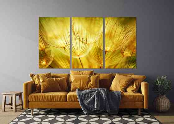 Модульная картина в гостиную / спальню   Квіти     ART-305_3A 70х130 см Киев