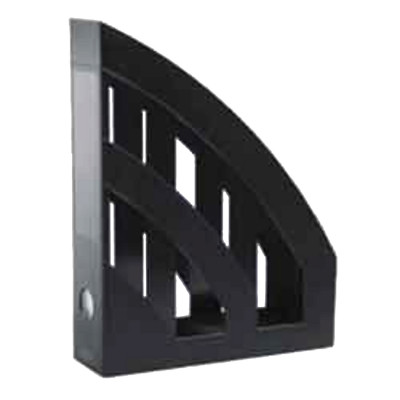 Лоток для паперів КіП пластиковий, вертикальний, чорний (TRAYV-KIP-LV-01-B) Вінниця - фото 1