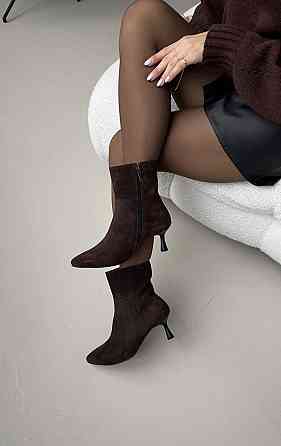 Molly Черевики жіночі MOLLY 538 шоколадні (весна-осінь, замша натуральна) (6068) Коломия