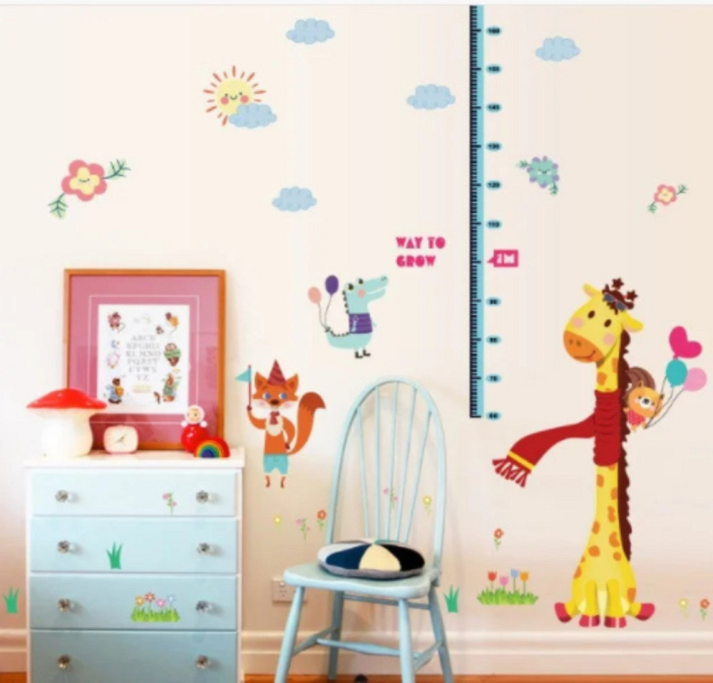 Наклейка интерьерная Ростомер с жирафом Киев - изображение 5