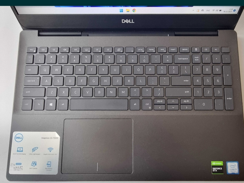 Ноутбук DELL Inspiron 7590 i5 9300H/GTX 1050 3Gb/RAM 8Gb/SSD 512Gb Київ - фото 4