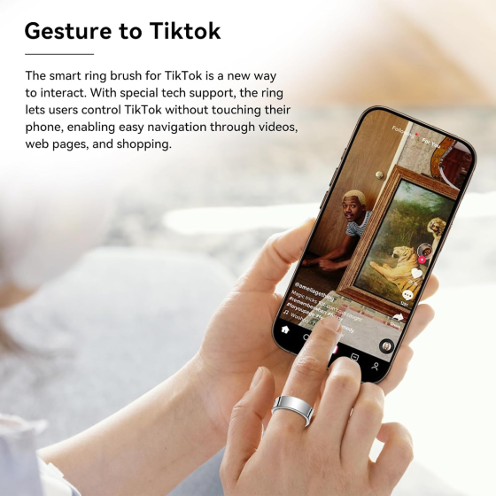 Умное кольцо Smart Ring R06 для мониторинга здоровья и сна, фитнес-трекер Bluetooth для Android и iOS, водостойкое Киев