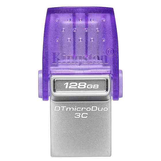 Флеш-накопичувач USB3.2 128GB Type-C Kingston DataTraveler microDuo 3C (DTDUO3CG3/128GB) Фіолетовий Харків