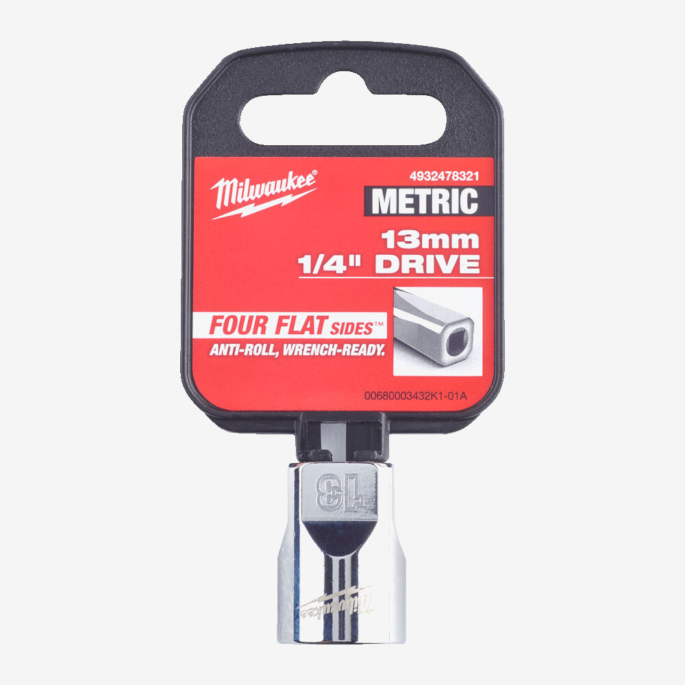 Головка хромированная метрическая 1/4'' MILWAUKEE, 13мм Одесса - изображение 2