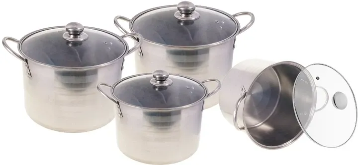 Набор кастрюль UNIQUE UN-5032  из нержавеющей стали Крышкой Одесса - изображение 4