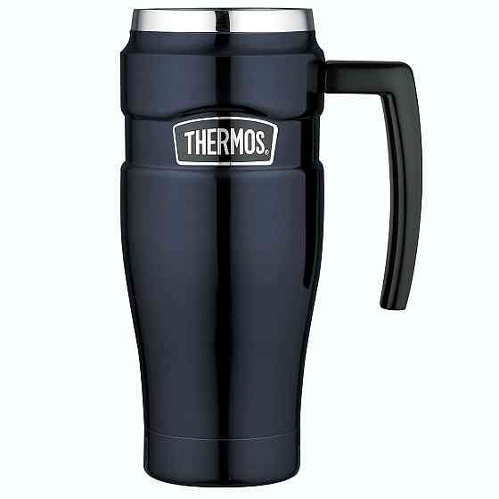 Термокружка с Ручкой 470 мл Thermos "Stainless King Travel Mug" (160030) Midnight Blue Нововолинськ