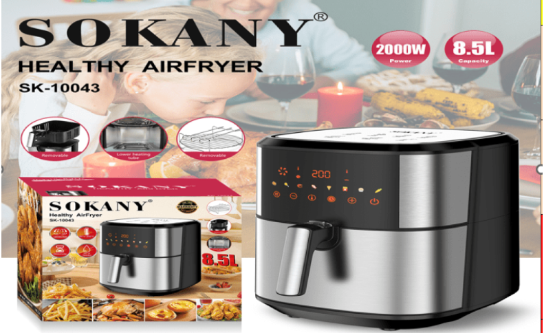 Аэрофритюрница SK-10043 1800Вт с таймером 60 мин, регулировкой температуры 80-200°C и защитой от перегрева Одесса - изображение 1