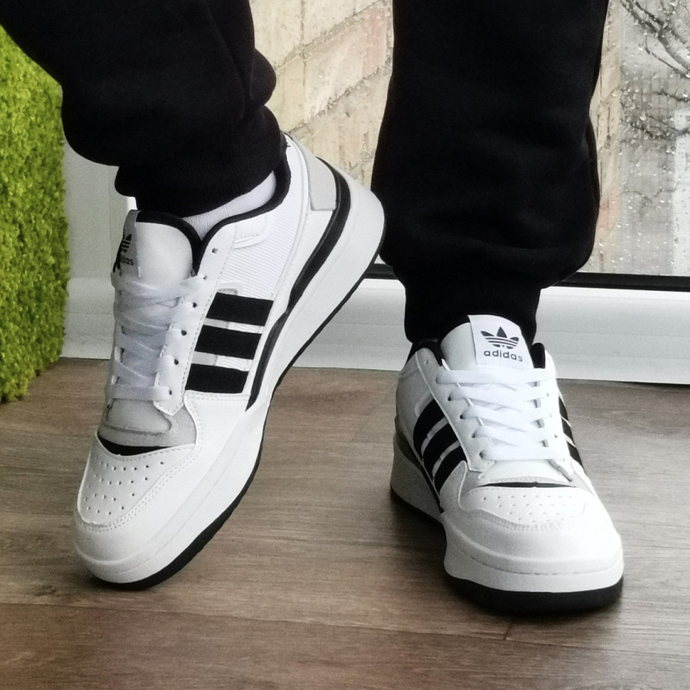 Кроссовки Adidas Мужские Белые Кожаные Адидас (размеры: 43,44) 97-1 Днепр - изображение 4