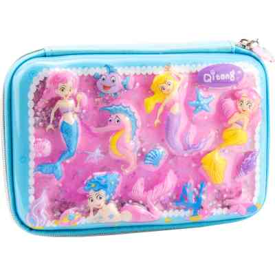 Пенал Cool For School двойной с эффектом аквариума 1 отделение Голубой (QT-5703-Blue) Винница