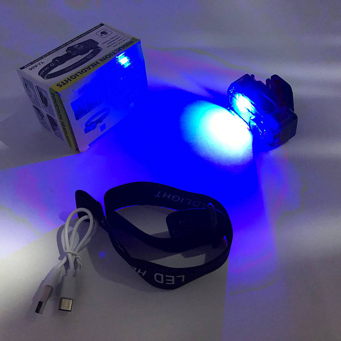 Потужний ліхтар для риболовлі YJ-A06-LED+6SMD, Ліхтар з фіксацією на голові, Ліхтарик діодний налобний MV-89 Київ - фото 5