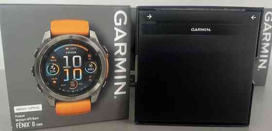 Смарт -Часы Garmin Fenix 8 51mm. AMOLED Sapphire Titanium .Spark Orange. Киев