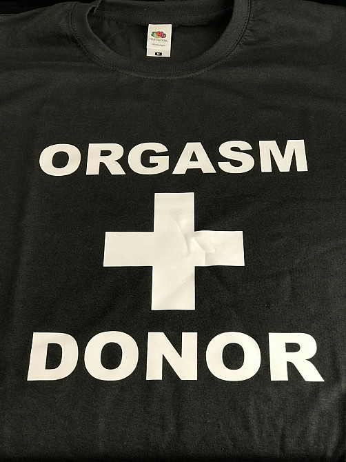 Футболка с надписью DONOR + ORGASM Черновцы - изображение 1