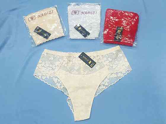 Мереживні жіночі труси Бежевий XL Харків