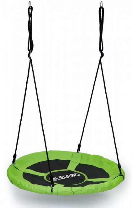 Гойдалка гніздо підвісна садова LEOBRO 110 см (зелена) (SW110-GREEN) Київ - фото 1