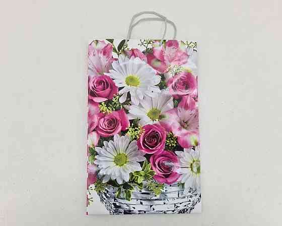 Великий паперовий пакет вертикальний 25/37/8 (артBV-092) (12 шт.) Харків