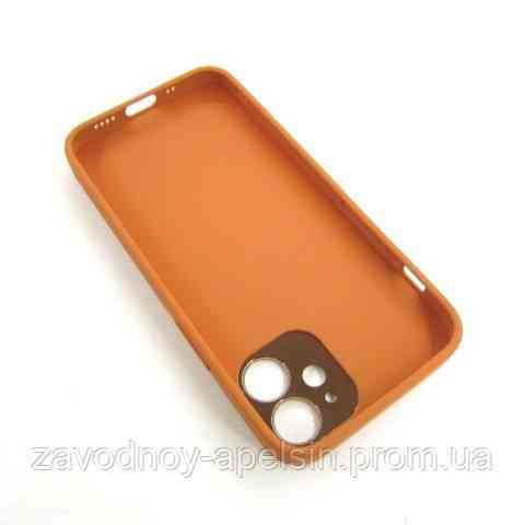 IPhone 12 mini шкіряний чохол Epik orange Одеса