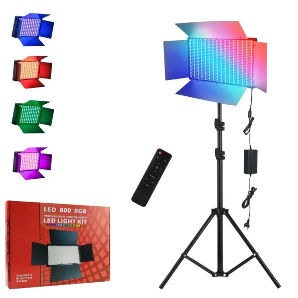 Осветитель студийный Nagnahz U800 Pro RGB LED видеосвет со штативом Киев - изображение 5