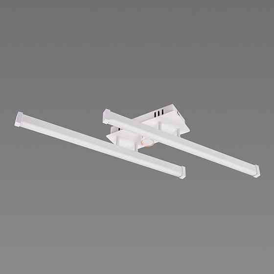 VALESO Люстра стельова світлодіодна VALESO 2 плафони LED 20W Білий Золото Сталь Акрил /2 Коломия