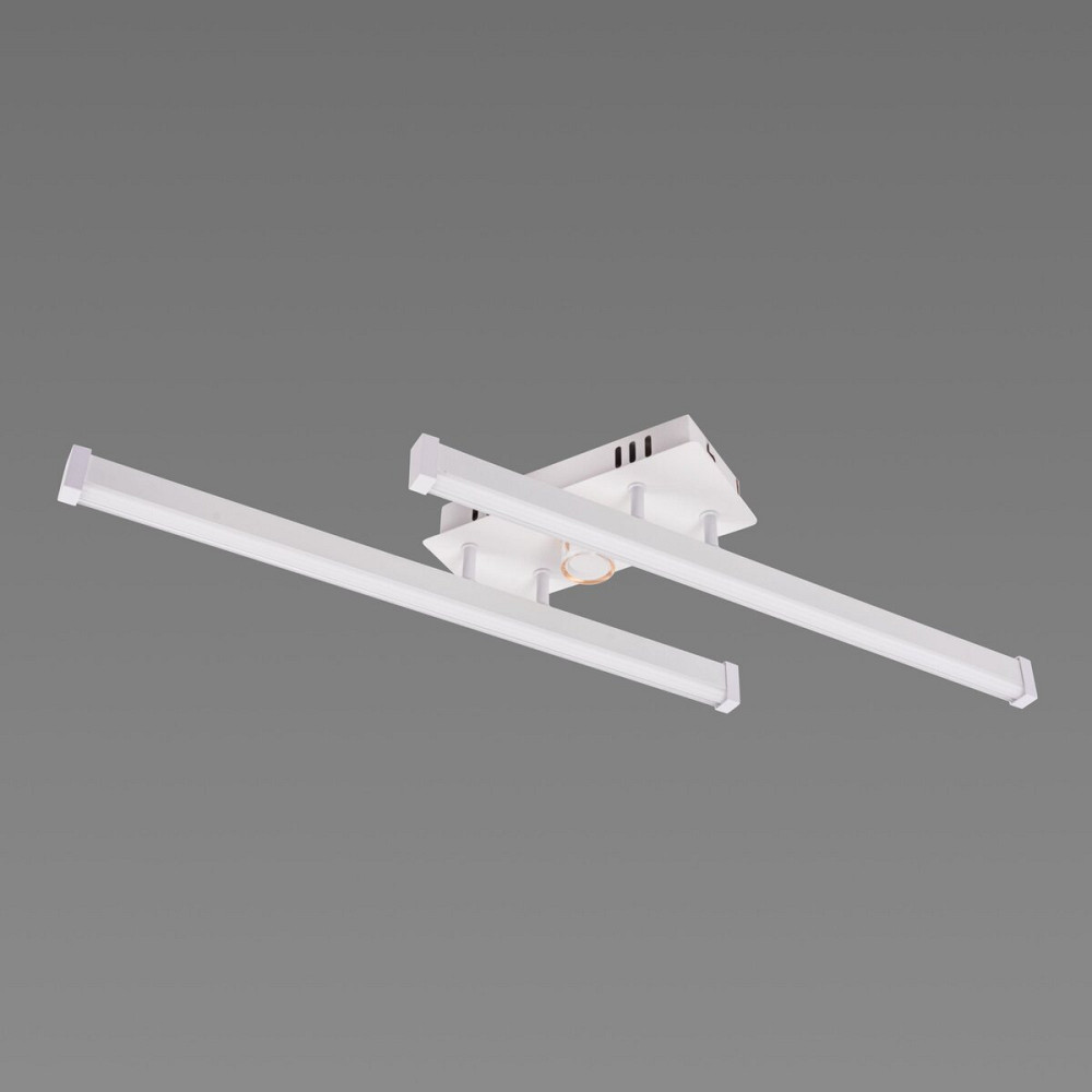 VALESO Люстра стельова світлодіодна VALESO 2 плафони LED 20W Білий Золото Сталь Акрил /2 Коломия - фото 2