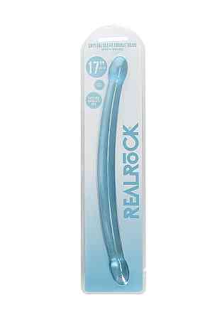 Двосторонній фалоімітатор - Realrock Double Dong 17" Blue Sex Aura Київ