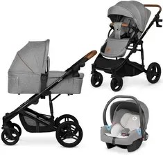 Дитяча коляска Lionelo Mari Grey Stone Głęboko Spacerowy + Fotelik Київ - фото 1