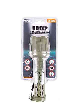 Ліхтар водонепроникний MASTERTOOL 180х55 мм CREE LED IP66 2xAA PP+PVC 94-0802 Рівне