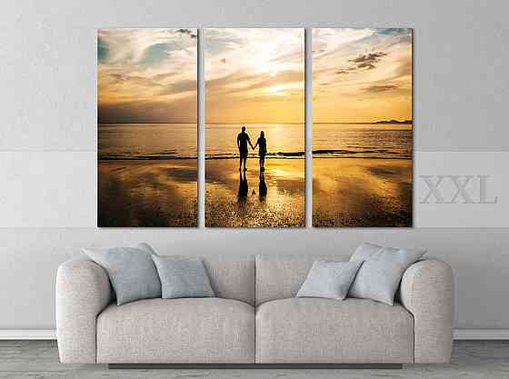 Модульна картина Пара на пляжі Art-195_XXL Київ