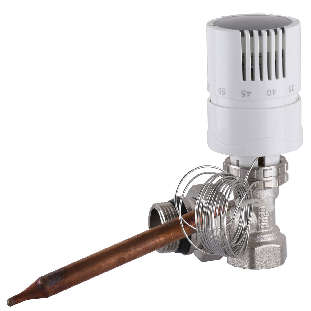 Узел подмеса с термоголовкой ECO 01A-5 3/4″х3/4″ угловой Киев - изображение 2