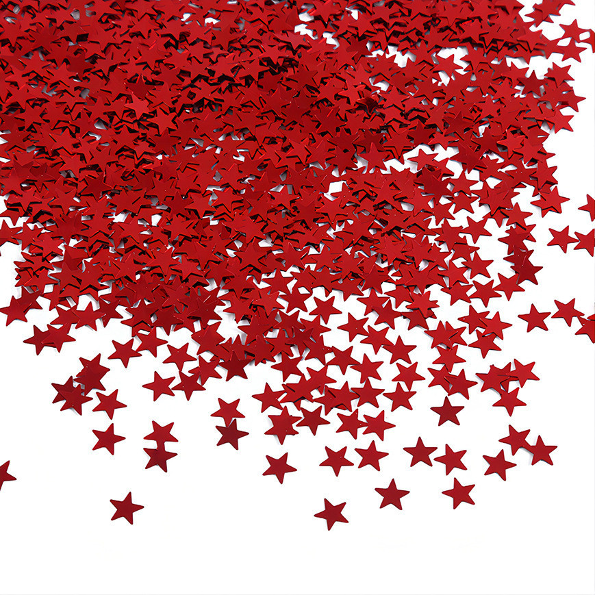 Конфетти Звездочки праздничные жесткие 15 г 1 см красный Киев - изображение 4