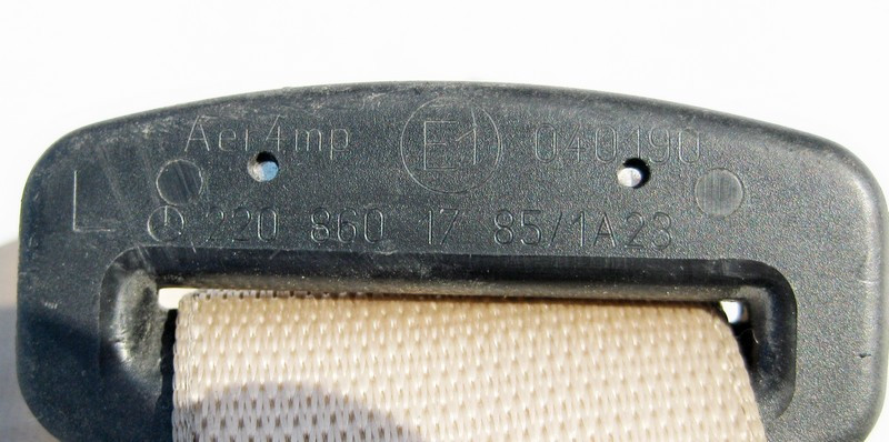 Mercedes-Benz  A2208601785 1A23 Ремінь безпеки задній лівий бежевий S-Class W220 Одесса - изображение 3