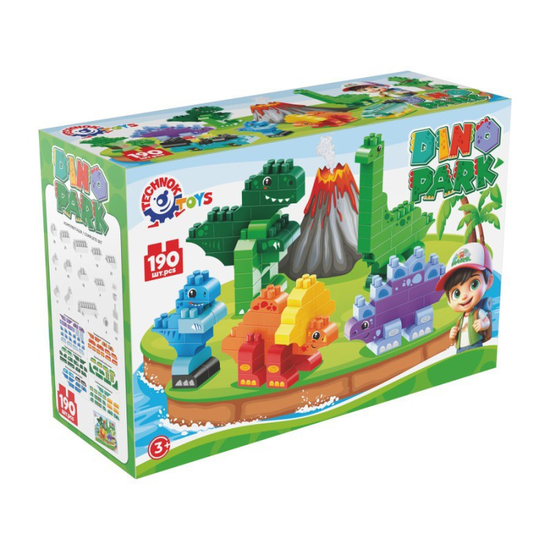 Дитячий конструктор "Dino park" 2222TXK 190 деталей Вінниця - фото 1