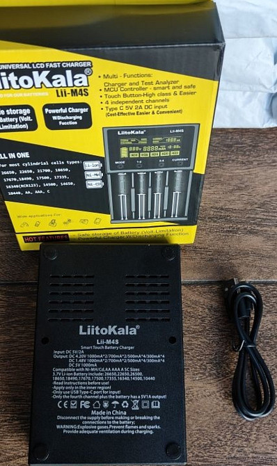 Зарядное устройство LiitoKala Lii-M4S оригинал, +блок зарядки. Киев - изображение 4