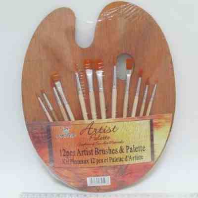 Набір пензликів 12шт "J. Otten" "Artist brush" IMG_2316 +палітра , шт Київ