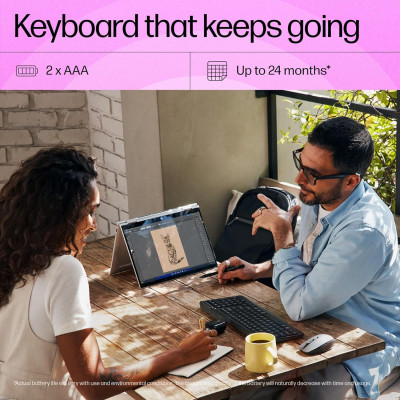 Клавиатура HP 460 Multi-Device Bluetooth UA Black (7N7B8AA) Винница - изображение 3