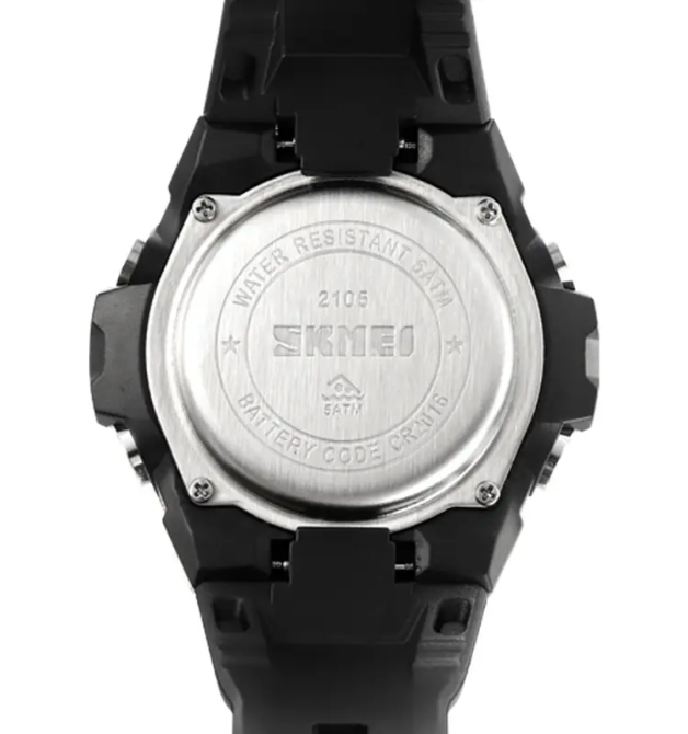 Годинник чоловічий наручний спортивний Skmei 2105 (Чорний) Київ - фото 7