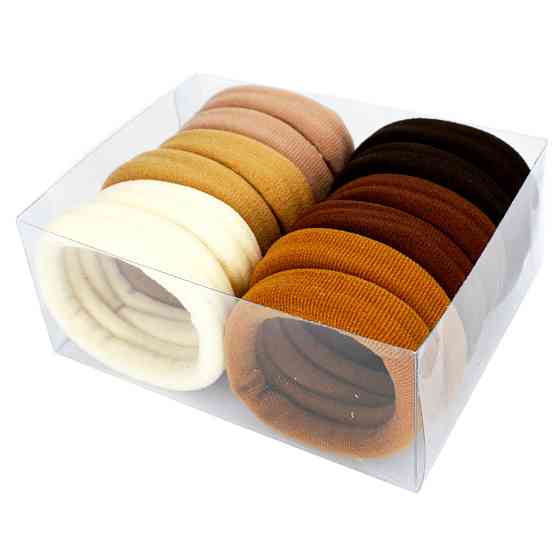 Дитячі резинки для волосся 0307-1111-1 коричневі 6 пар Вінниця