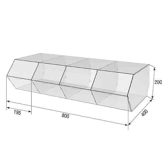 Диспенсер EKOSTAR для мармеладів, снеків, горіхів 4 комірки Київ