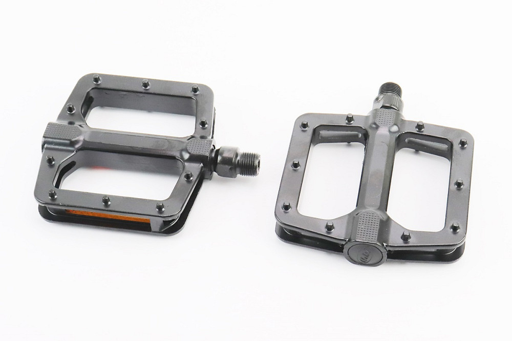 Педалі MTB широкі 9/16" (110x102x22mm) алюмінієві, чорні NWL-303 Київ - фото 1